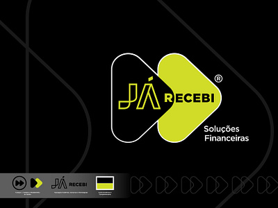 Já Recebi bank logo branding credit design finance logo financial logo graphic design illustration logo logotipo receipts