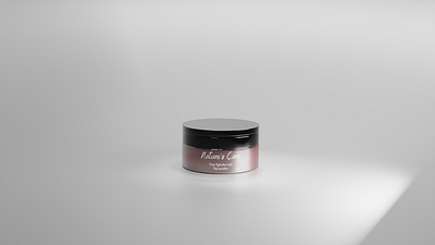 3D modeling of face cream 3d