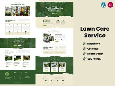 Lawn Care Service Website using WordPress and Elementor elementor elementor pro elementor website garden care garden care service landing page lawn care lawn care service mail poet mailchimp newsletter responsive responsive website web design wordpress wordpress design wordpress designer wordpress expert wordpress landing page wordpress website