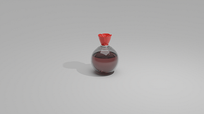 Perfume floral 3d design