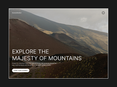 SummitSeeker - Website Design brown website modern design mountain website ui ui design uxui