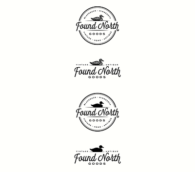Logo design for a vintage home boutique badge branding duck emblem illustration logo outdoors