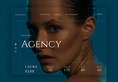 Model Agency Landing page & IDEA animation branding landing page model agency motion graphics ui web programming website