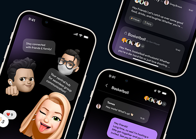Another Group Chatting App 💬 app branding chat chatting chatting app communication design graphic design group chat group chat app illustration logo messenger mobile mobile app ui ux