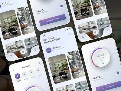 Smart Home Mobile App app interface mobile responsive mobile version mobile website responsive ui smart app ui web website