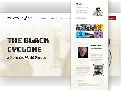 Major Taylor Story Website avadatheme graphic design majortaylorstory ui ux webdesign wordpress wordpressdesign