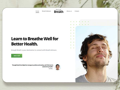 Enough Breath Website avadatheme enoughbreath uidesign uxdesign webdesign website wordpress wordpressdesign