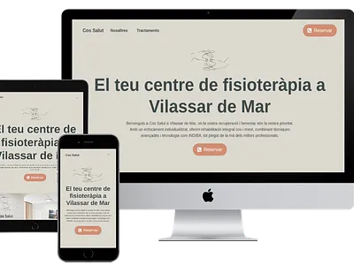 Diseño Web | Cos Salut - Centre de fisioteràpia a Vilassar de Ma web design