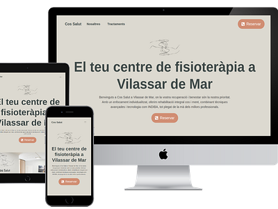 Diseño Web | Cos Salut - Centre de fisioteràpia a Vilassar de Ma web design