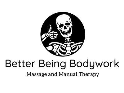Better Being Bodywork adobeillustrator art artist bones brand brand design branding design logo lymphaticdrainage manualtherapy massage massagetherapy skeleton skull smile thumbsup vectorart vectorlogo