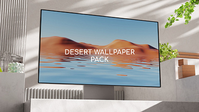 desert wallpaper pack 2d 3d abstract background blender branding desert design file illustration lighting mac minimal mockup modern ui ux wallpaper water windows