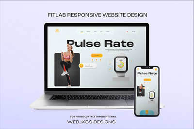 Fitlab Responsive website design 3d animation branding design figma graphic design photoshop responsive design typography ui ui ux design uiux ux web design website