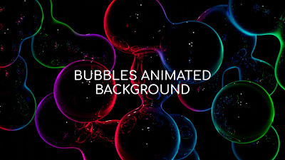 glass bubbles animated background 2d 3d 4k advertisment animated background blender branding bubbles colorful dark design glass illustration lighting loop reflection refraction ui wallpaper