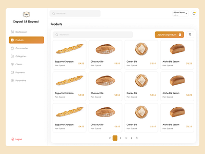 E-commerce Dashboard bakery cake dashbaord dashboard saas design ui ux