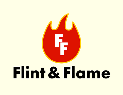 Flint & Flame adobeillustrator brandidentity brandlogo dailylogochallenge designinspiration fire firelogo graphic design logo logodesigns visualidentity