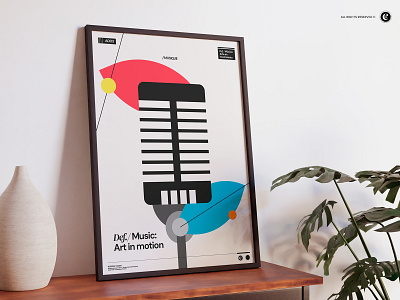 Poster Microphone design graphic design music poster posters print