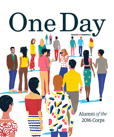 One Day cover art design real people