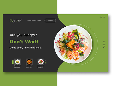 Food Shop design graphic design gring illustration logo ui ux