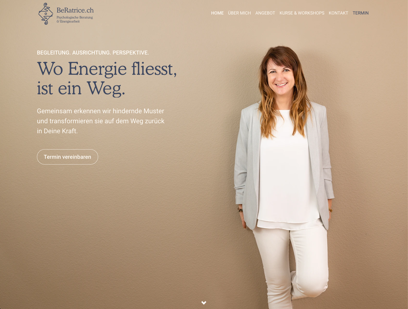 Redesign for a therapist website design web design web development webflow