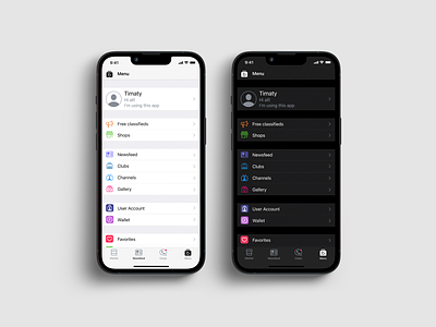 Bazaar Dark Theme 2019 app bazaar dark design hig ios market menu native shop tabs theme themes