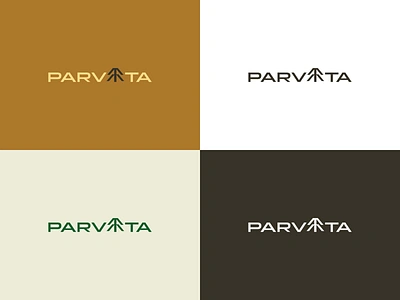 Parvata Outdoors Logo Design brand brand design design graphic graphic design logo logo design logotype nature nature logo outdoors outdoors brand outdoors logo pine pine logo tree logo wordplay