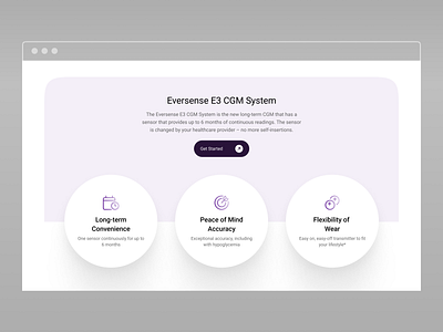 Eversense (CGM) | Benefits Redesign bloodglucose cgm eversense ui ux