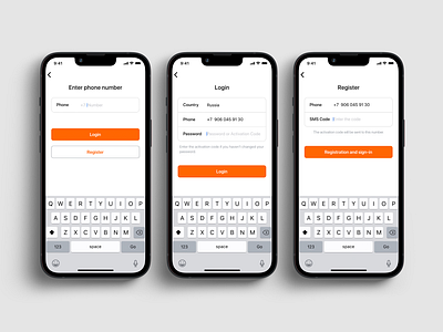 Login & Register 2019 app bazaar design hig ios login market mobile native onboarding register registration shop shops sign in ui uiux ux