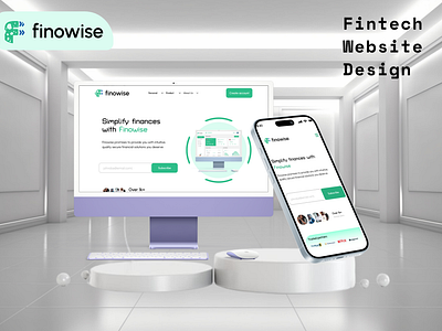 FINOWISE - Fintech Website Project branding case study design designer finance finowise fintech graphic design motion graphics product design tech technology ui ui design ux website