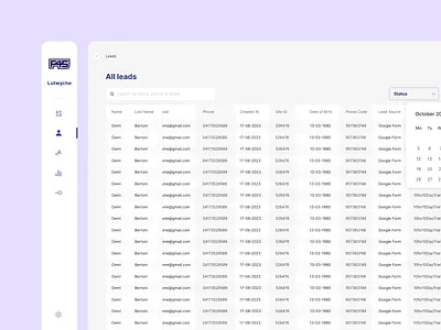 UI/UX for Leads Management Table | Altum Software client management crm crm admin dashboard crm dashboard crm design crm design ui crm development crm for fitness crm platform crm system crm uiux design for crm fitness crm leads management sales management dashboard ui design elements