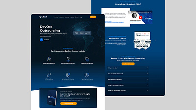 Landing Page of DevOps Outsourcing devops devops outsourcing graphic design it landing page landing page landing page services tech landing page web design web development