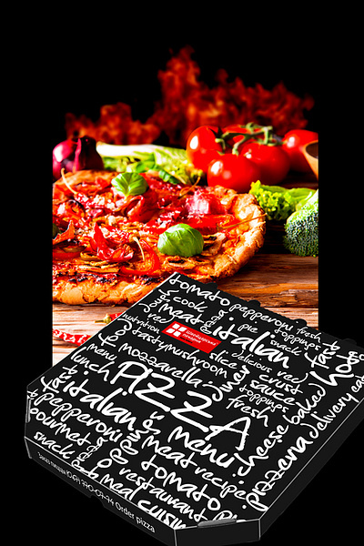 “Swiss Bakery” Pizza Packaging Design branding graphic design packaging design typography