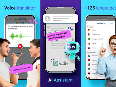 ASO - Talkao Translate app appstore aso googleplay icon marketing screen captures translation