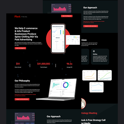 Advertisement Agency Landing Page