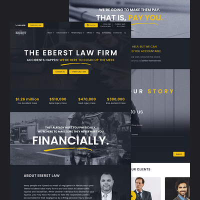 Eberstlaw - Law Firm Landing Page