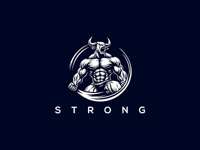 Bull Logo bull bull design bull logo bull vector logo bulls bulls eye bulls ogo gym logo strong bull