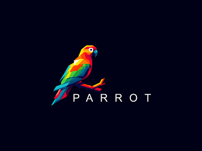 Parrot Logo design illustration parrot parrot design parrot logo parrot vector logo parrots parrots logo ui