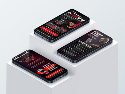 ProSupps Workout Supplement Landing Page Mobile Design