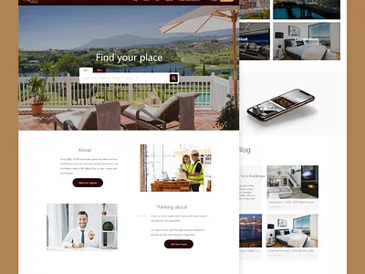 Real Estate Marketplace Landing Page