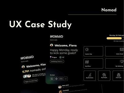 Nomad: UX Case Study branding ui design user research ux case study ux design ux research