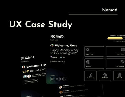 Nomad: UX Case Study branding ui design user research ux case study ux design ux research