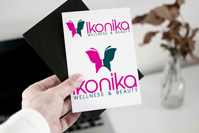 Wellness & Beauty Logo: IKONIKA branding company logo graphic design logo logo design