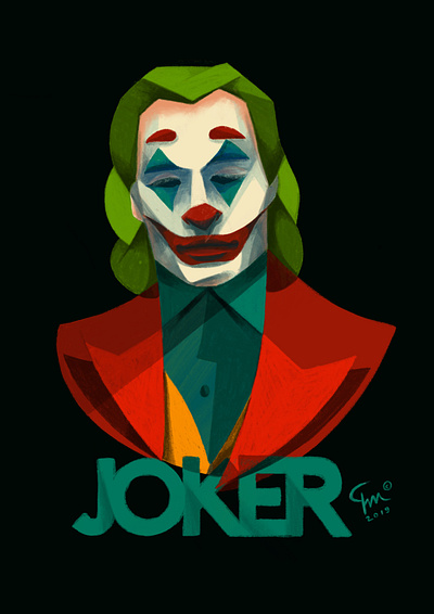 The Joker art artist batman comics dc film illustration illustrator joker poster procreate