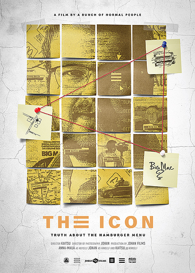 THE ICON poster concept graphic design hamburgermenu movie poster