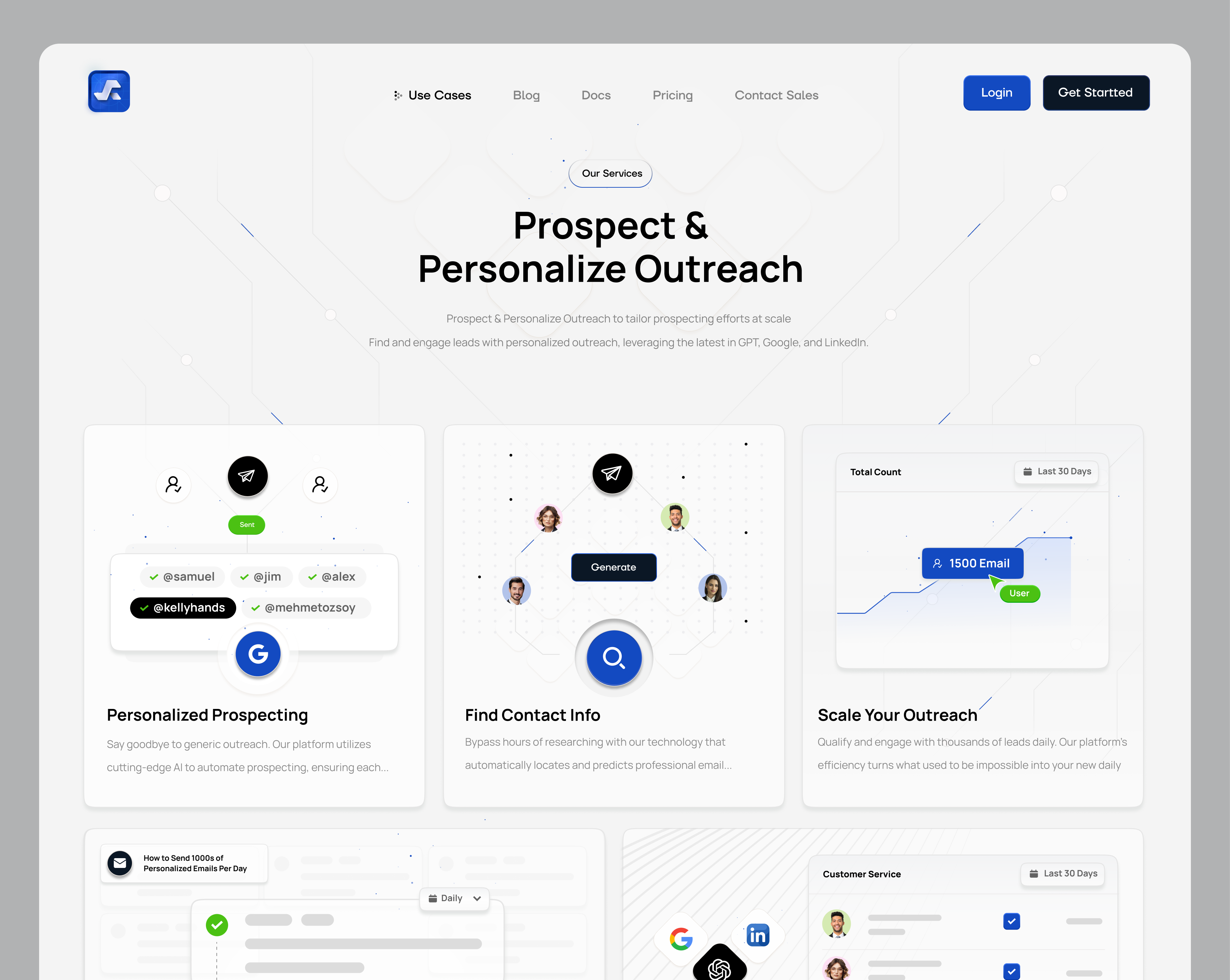 AI-Leads automations website bento bentobox lead leads ui uidesign webdesign