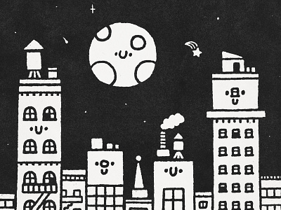 New York City america book art buildings bw art city cute doodle fun home illustration japanese kawaii kawaii art moon new york new york city night nyc us usa