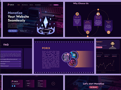 Porix website - UI UX Design app ui user interface ux website