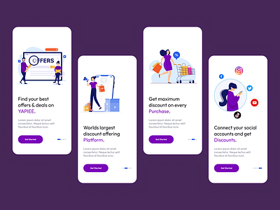 Onboarding (Discount & Offers) design discounts figma graphic design inboarding interaction mobile app offers ui ux