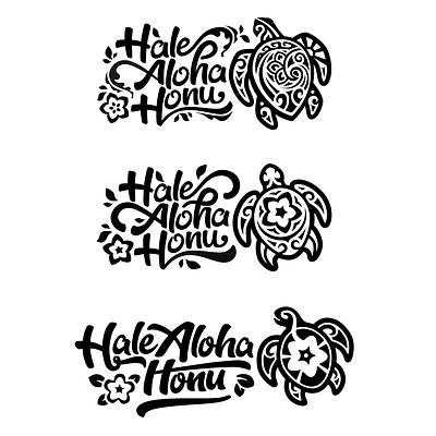 Tropical Oceanfront logo aquatic beach condo flower hawaii hawaiian hibiscus hotel oceanfront sea sealife tropical turtle