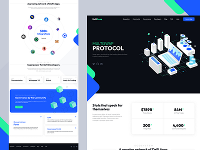 MultiSwap branding coins crypto currency design figma graphic design landing page multi network swap ui ux