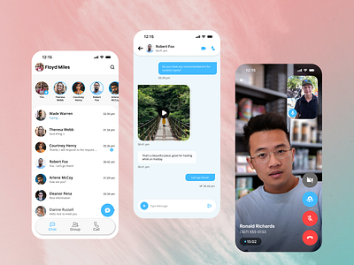 Message App Design chat messeger mobile app mobile app design sosial app sosial media ui